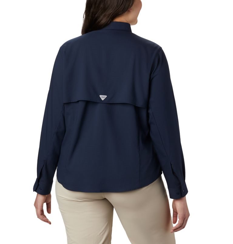 Camasa Columbia PFG Tamiami II Long Sleeve Dama Bleumarin | Plus Size KJQA18907